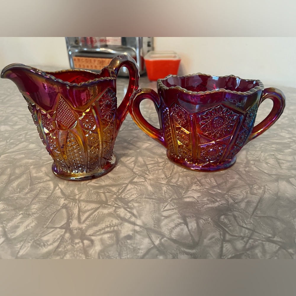 Indiana red carnival glass